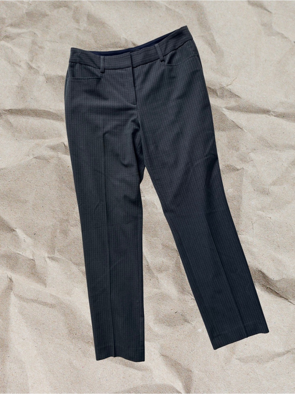Y2K Express Columnist Slim Mid Rise Stretch Dress Pants Gray Size 4R